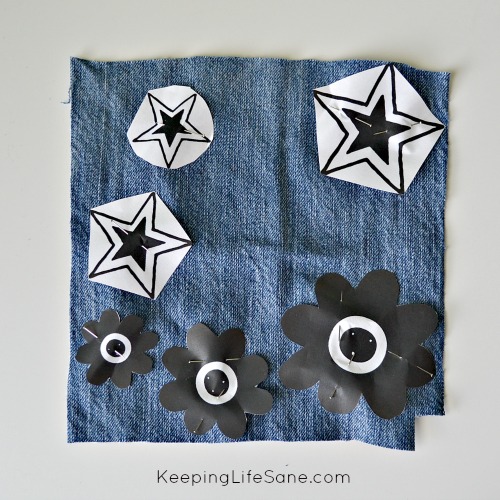 Easy Recycled Jeans Hair Bow
