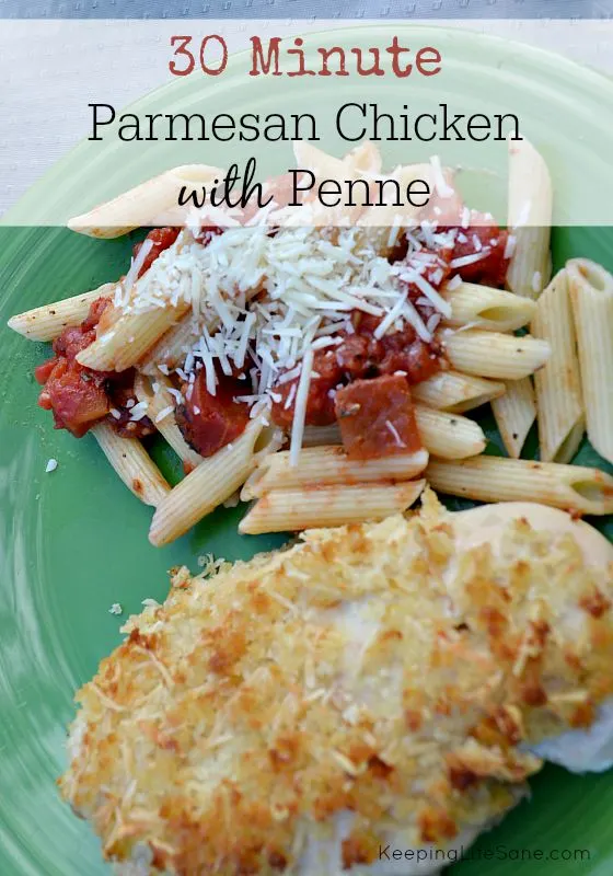This meal may look like it takes a long time, but it only takes 30 minutes and is delicious! My kids ate it up.
