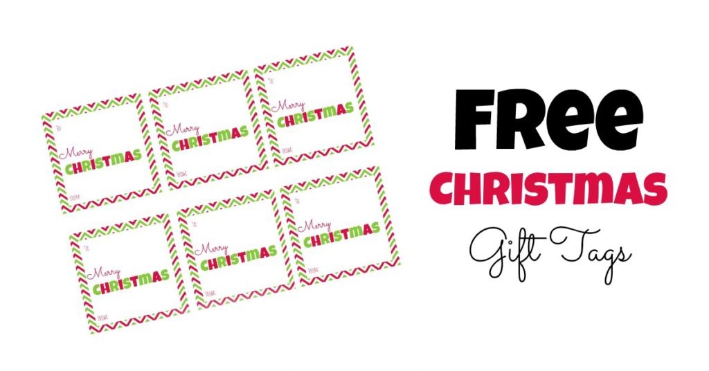 FREE Printable Christmas Gift Tags- Square
