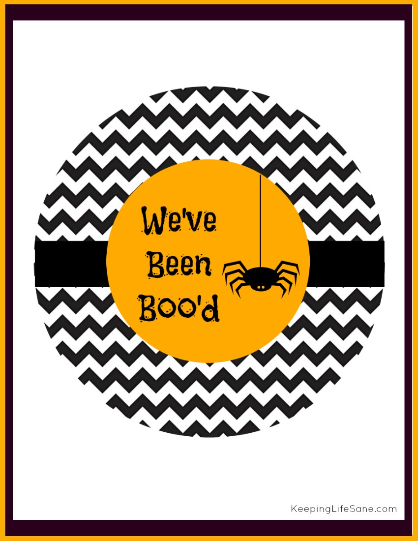 Free You've Been Boo'd Printable