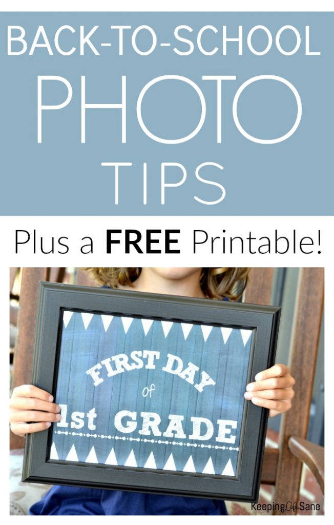 Make sure you save this back to school printable sign! It's so cute and you'll love looking back and remembering those school days.