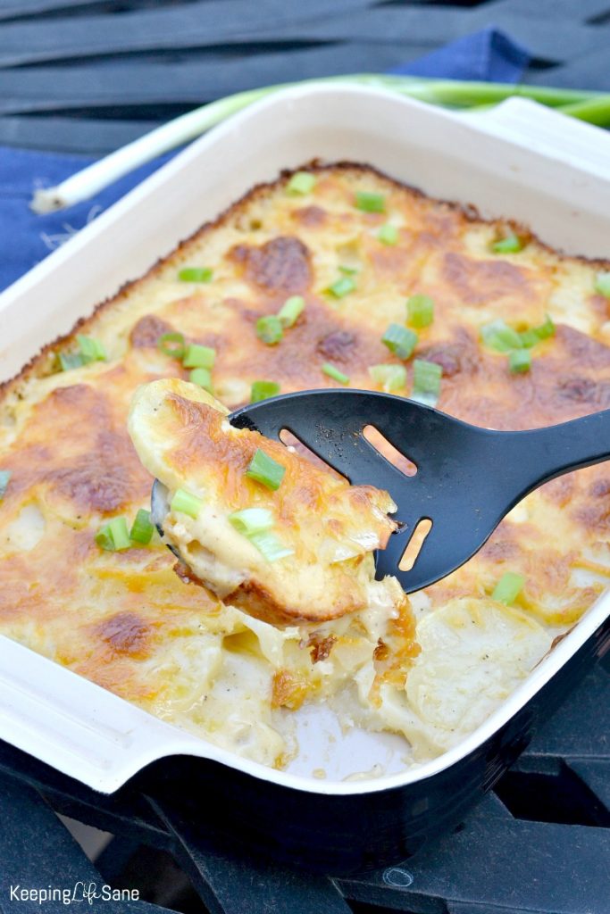 Scalloped potatoes aren't just for the holidays. These are the perfect meal for any week night. Click on over to grab the recipe.