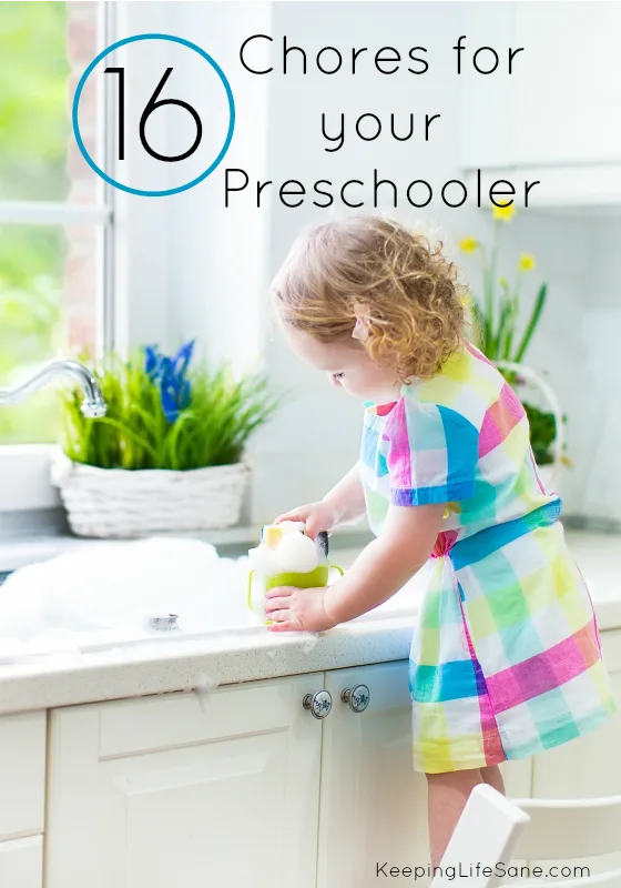 16 Chores for your Preschooler
