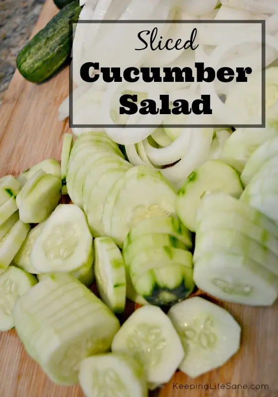 Sliced Cucumber Salad