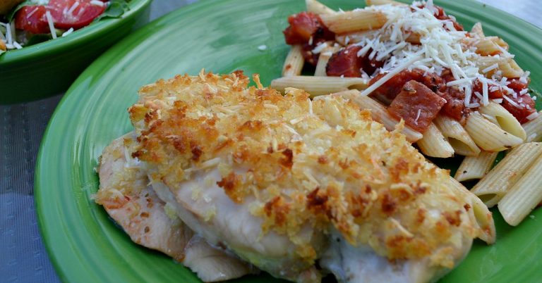 30 Minute Parmesan Chicken with Penne