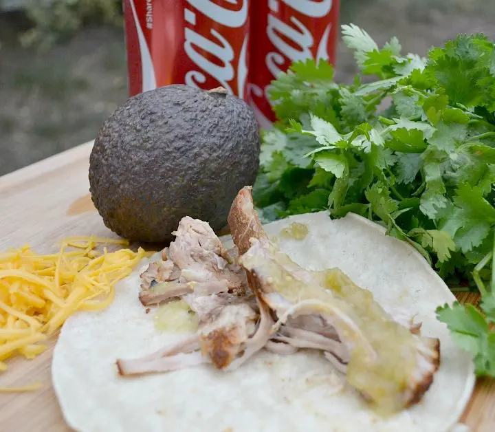Slow Cooker Pork Carnitas- Perfect for Game Day (and a super cute decoration!!)