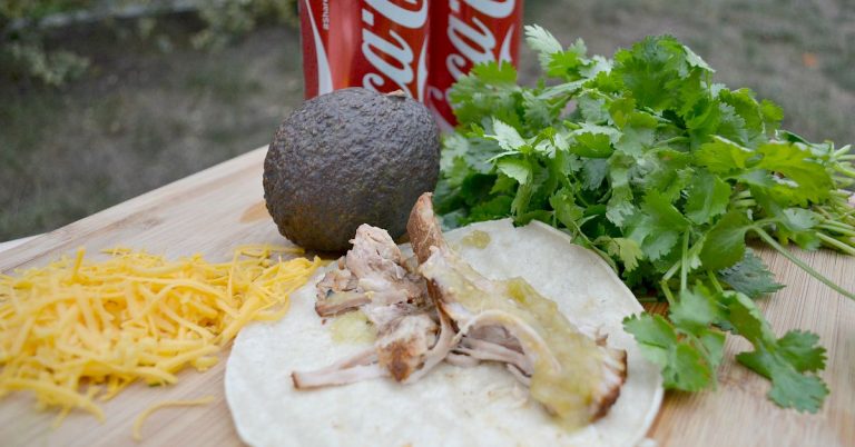Slow Cooker Pork Carnitas- Perfect for Game Day (and a super cute decoration!!)