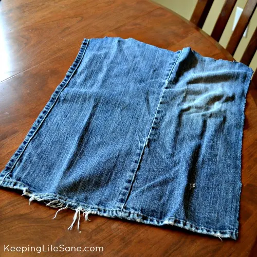 Recycled Jeans Simple Sewing Project
