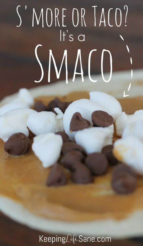 S'more or Taco? We had our fire pit going last night and each of us made a smaco! They are so fun and delicious and perfect for a cool fall night.