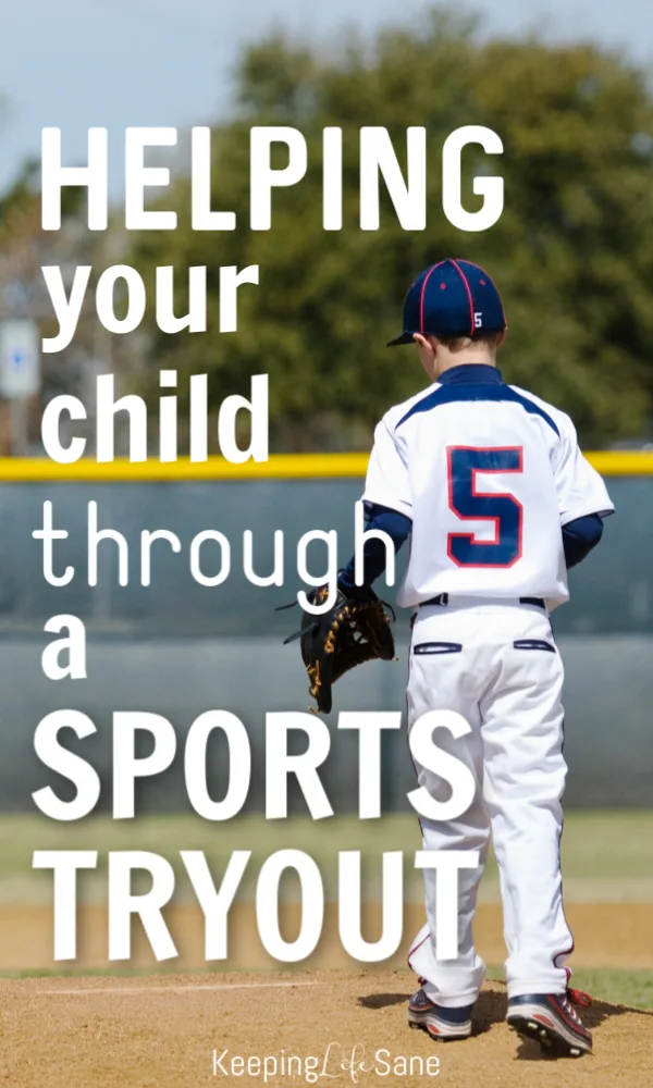If your child plays a sport, then he or she will eventually have to try out for a team. Here's a few things you can do to help them get through it. #parenting #parentingtip #Tryouts #sportstryout #Sportsmom #baseballmom #footballmom #Soccermom #boymom #youthsports #Girlmom
