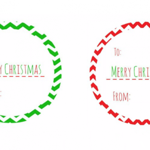 FREE Christmas Gift Tags- Printable Squares - Keeping Life Sane
