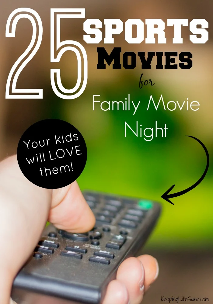 Here are some great sports movies for family movie night. Some are old, new, funny, or inspiring, but you and your kids will love watching them together.