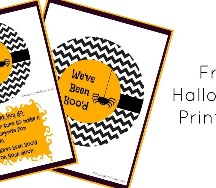 Free You've Been Boo'd Printable