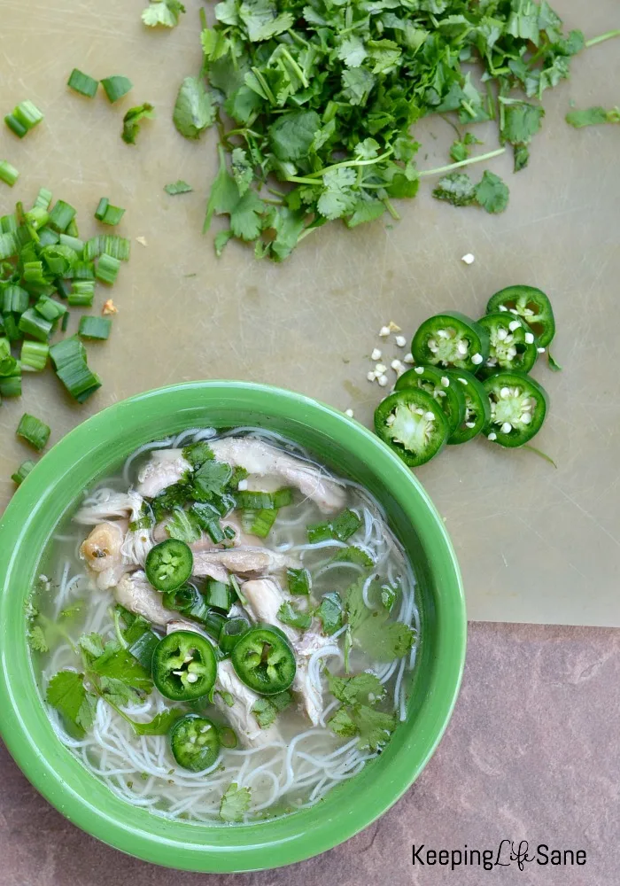This chicken pho recipe is the best you'll find. It tastes FANTASTIC and is great on a busy night.