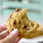 Do you have an egg allergy? Did you run out of eggs? You'll want to save this recipe. These are the BEST eggless chocolate chip cookies EVER!
