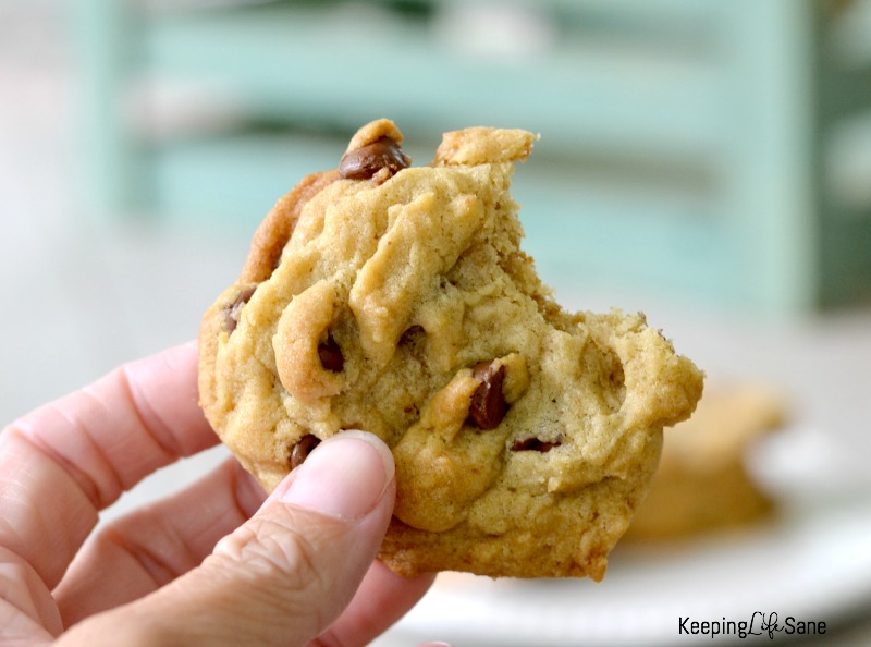 Do you have an egg allergy? Did you run out of eggs? You'll want to save this recipe. These are the BEST eggless chocolate chip cookies EVER!
