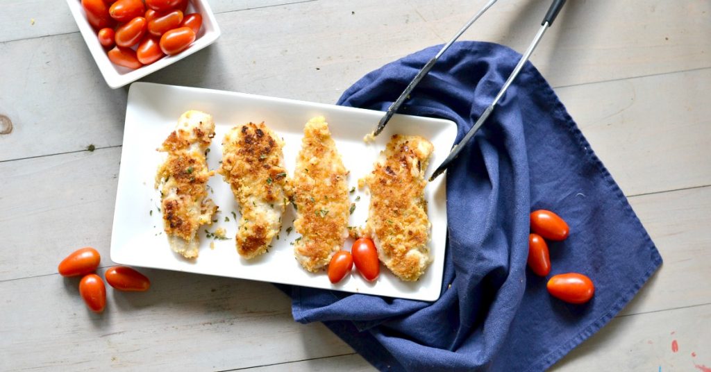 Chicken tenders are always a hit with kids, and this version is easy and stress free to make.