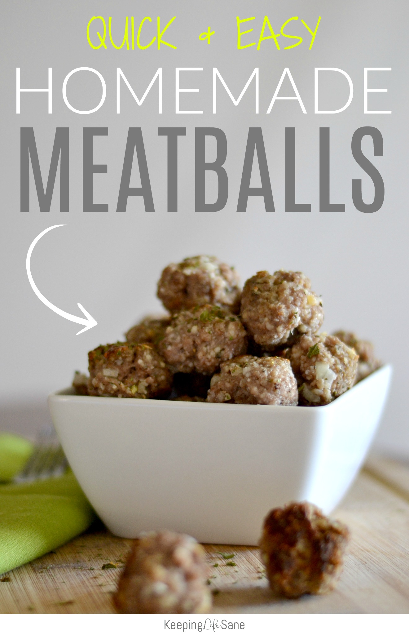 Quick & Easy Eggless Meatball Recipe Keeping Life Sane