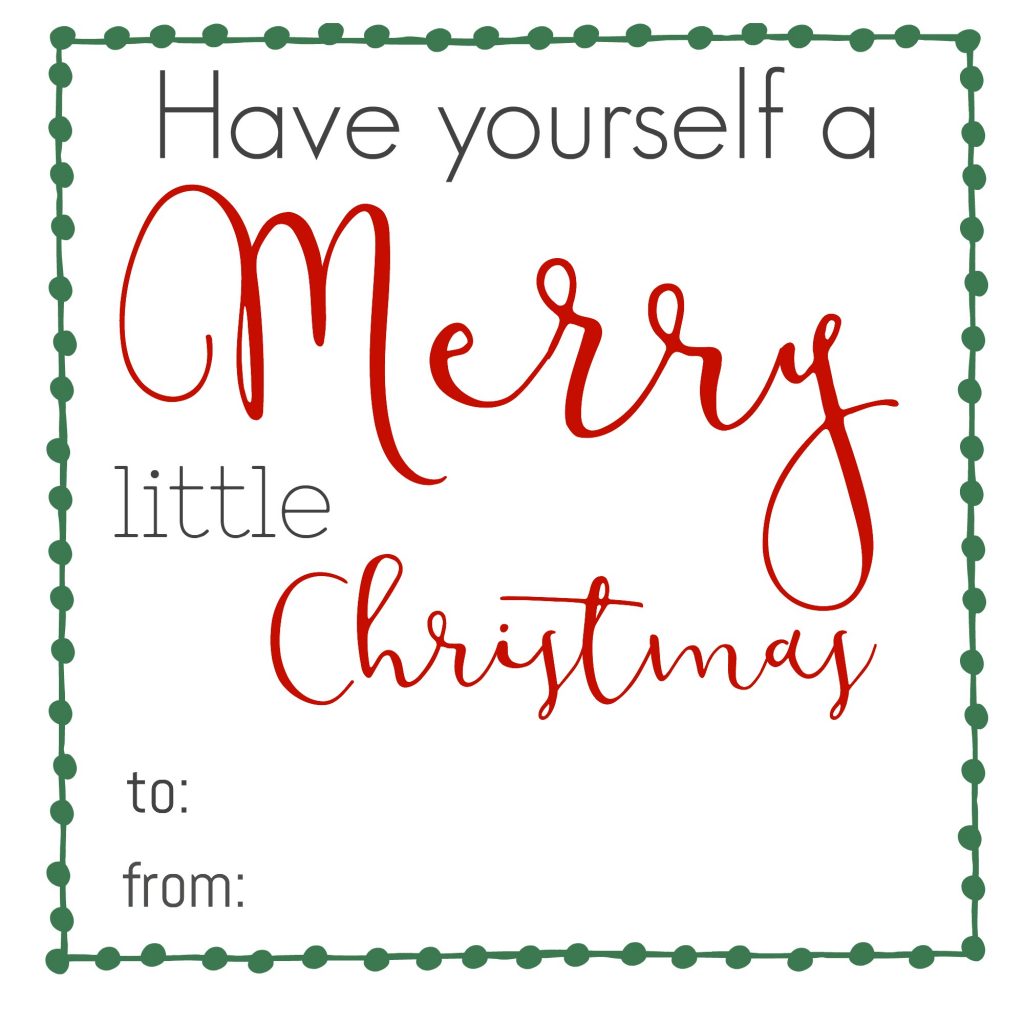 Get these FUN printable Christmas gift tags! You can print them right from your computer at home for FREE. Merry Christmas!