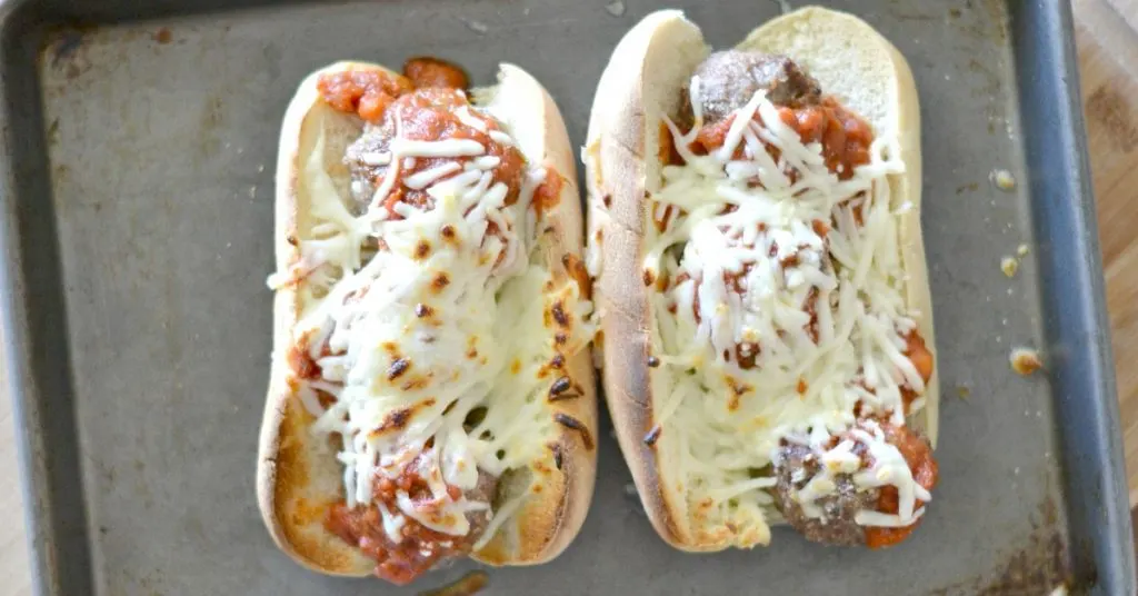 This meatball sub recipe is so easy to make for dinner! It's perfect for those buy nights when you don't have much time to do anything.