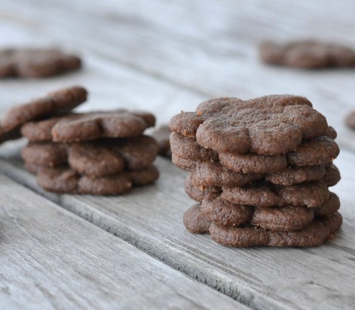 My kids love anything that's mini and these eggless chocolate cookies are so delicious. With only five ingredients, these are quick and easy.