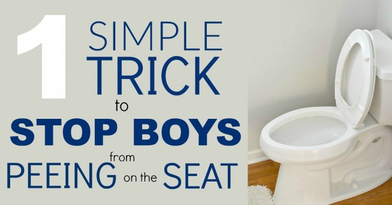 I know you want this simple trick to stop boys from peeing on the toilet seat. I wish I would have done this when potty training.