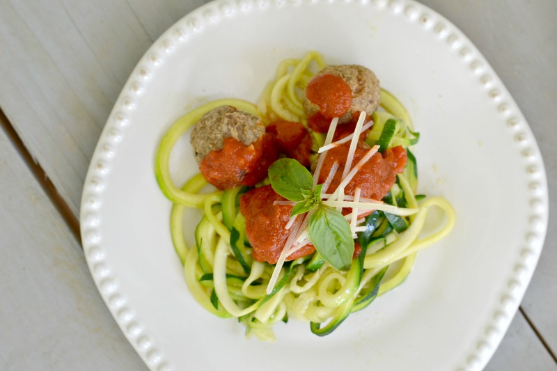 You'll want to save this recipe for quick turkey meatballs over zucchini noodles. It's a fun way to eat your veggies!