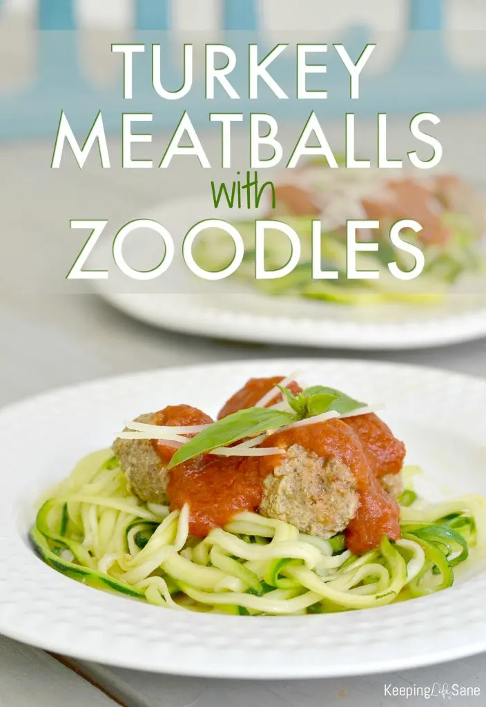 You'll want to save this recipe for quick turkey meatballs over zucchini noodles. It's a fun way to eat your veggies!