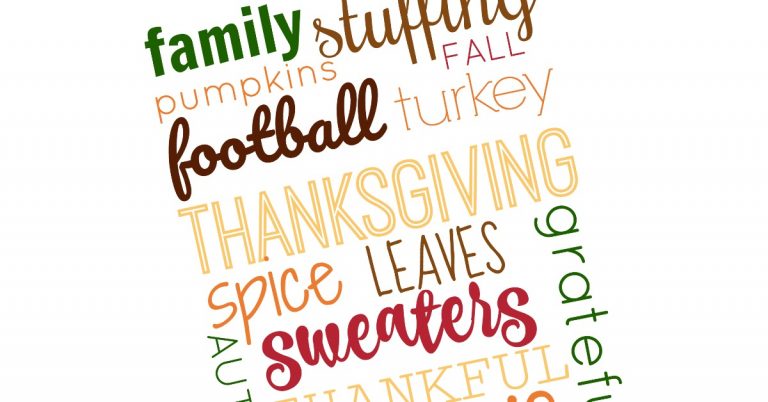 Sample of fall printable