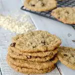 Stack of oatmeal cookies