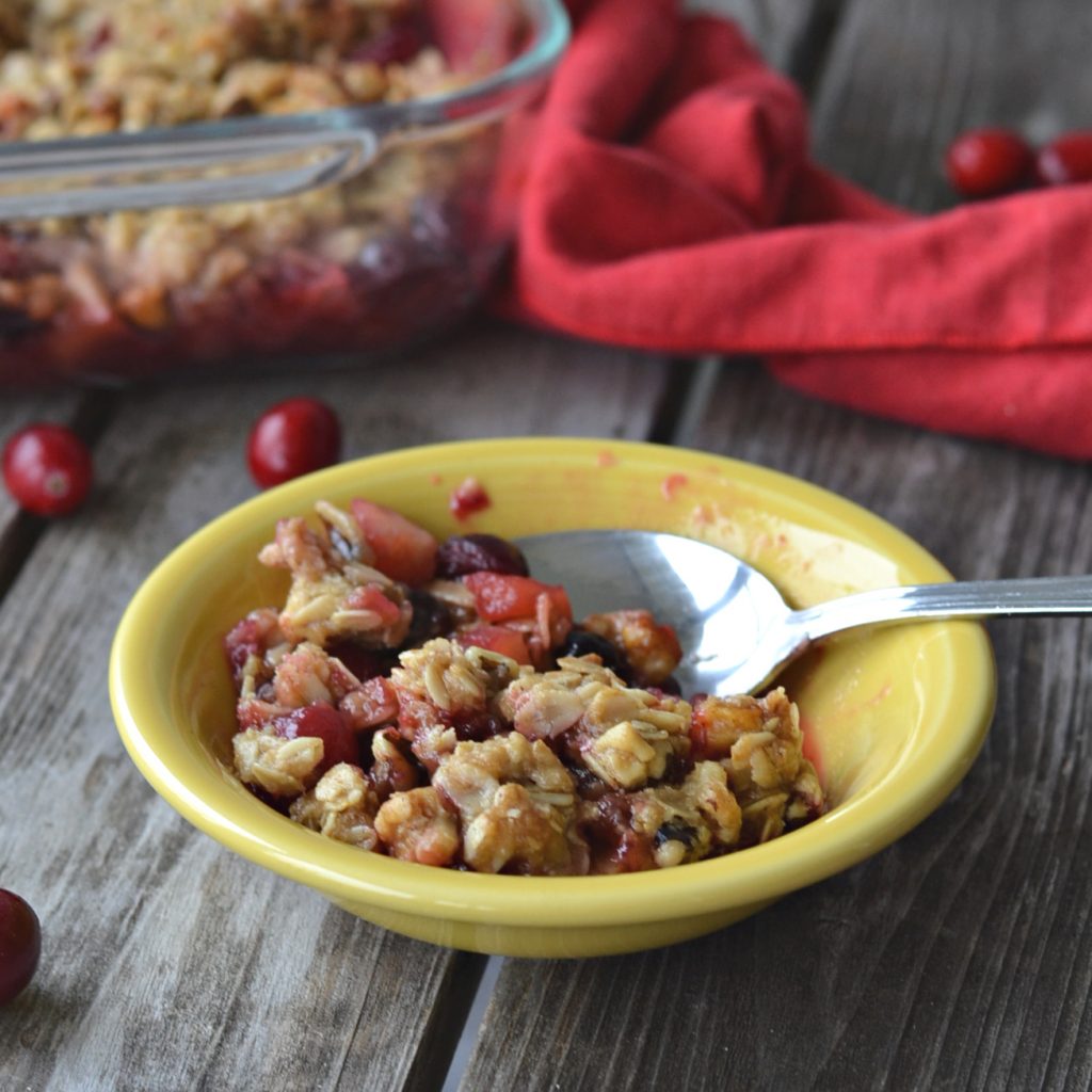 You are going to die for this baked cranberry crisp. It's perfect for fall and the holidays.