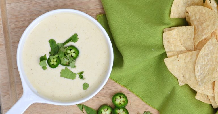 Who doesn't love cheesy dip? This super easy three cheese queso dip is a family favorite. Make sure to save it because you'll make it again and again.