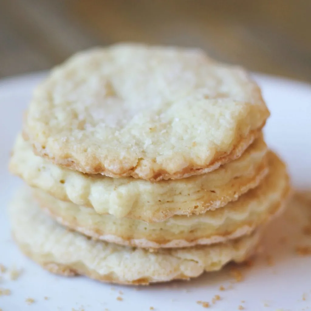 stack for four egg free buttermilk tea cakes