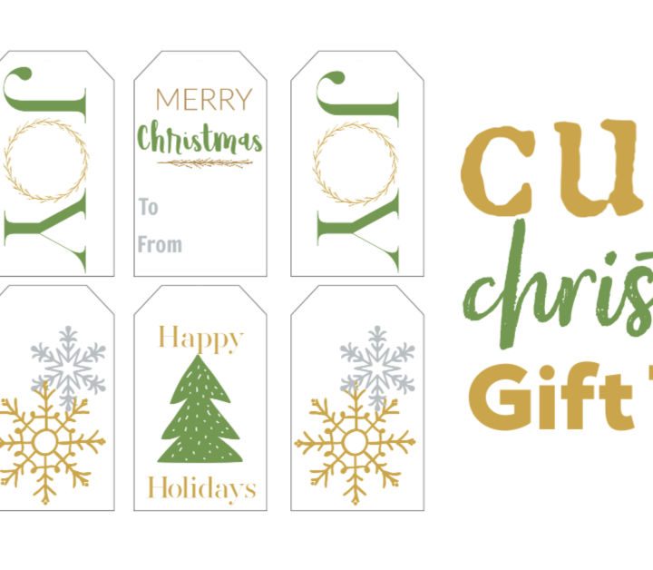 These are the cutest green and gold Christmas gift tags. Save some money this year and click over and print them out for free.