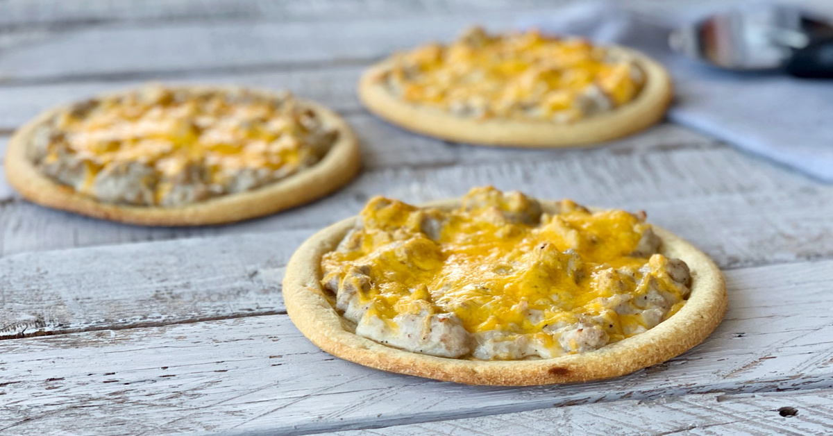 Best Breakfast Pizza with Sausage Gravy Recipe Keeping Life Sane