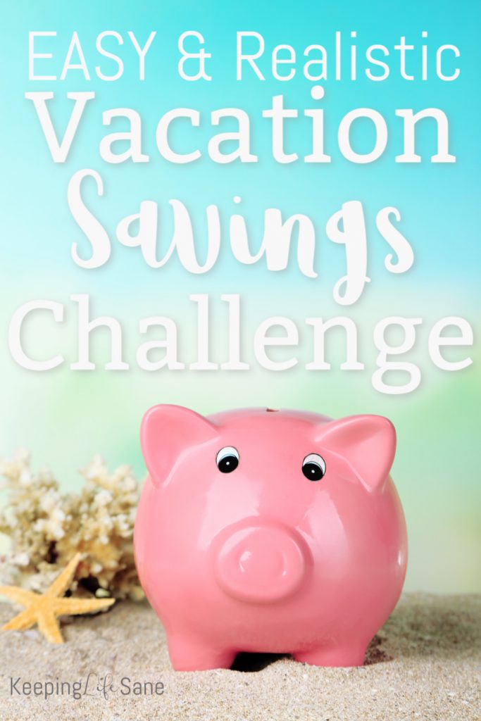 You may be wondering, "How do I save for vacation?" Learn about this REALISTIC vacation savings challenge. It's comes with a cute printable to help make saving easy.