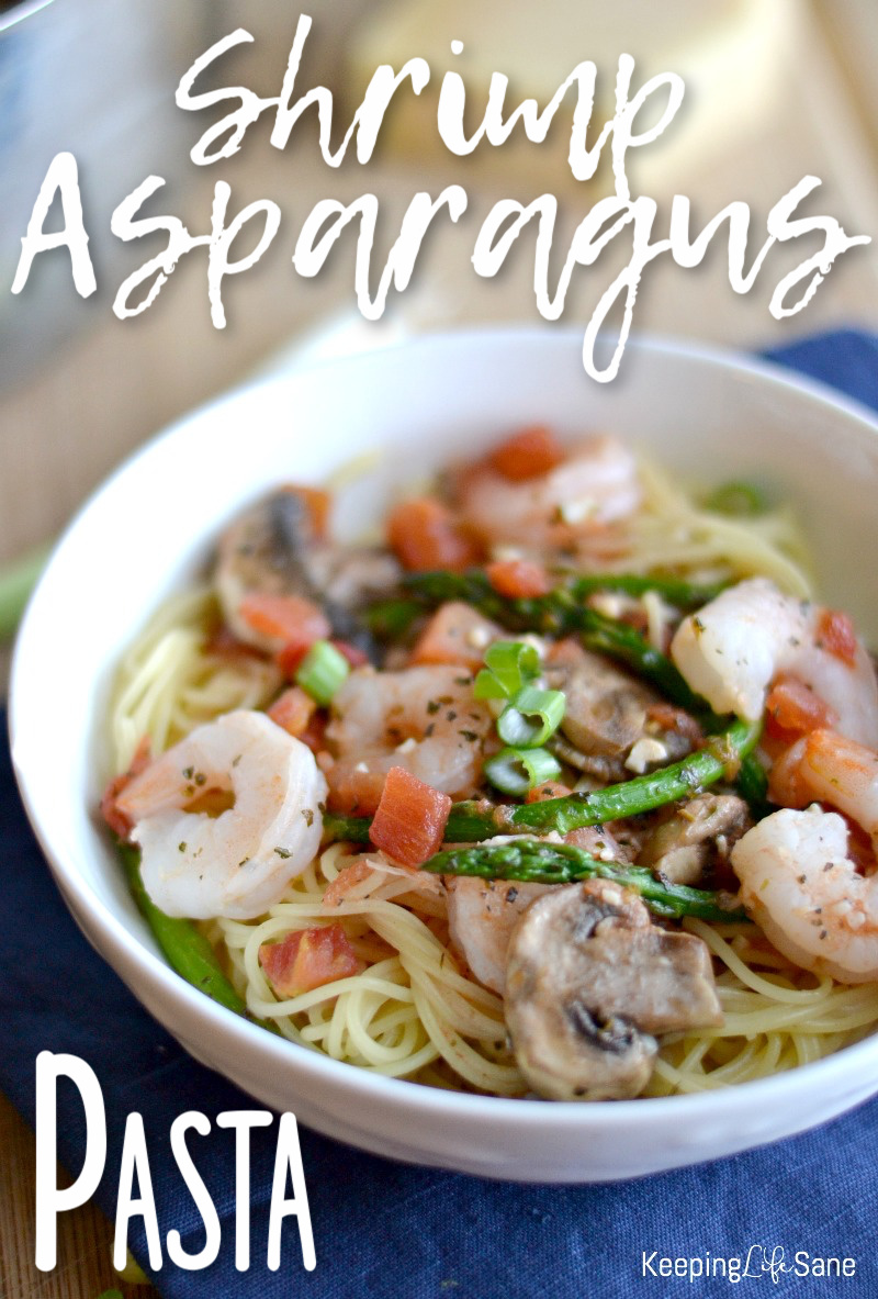 Quick Mushroom and Shrimp Pasta Keeping Life Sane