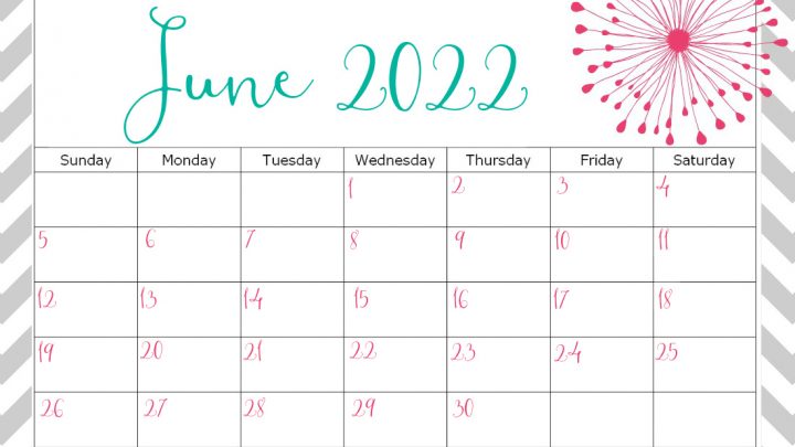 Free Cute Printable 2022 Monthly Calendar Cute Printable 2022 Calendar {Free} - Keeping Life Sane