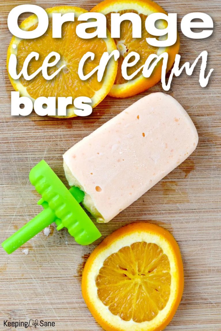 How to make Orange Creamsicles Ice Cream Bars Keeping Life Sane